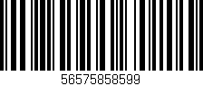 Código de barras (EAN, GTIN, SKU, ISBN): '56575858599'