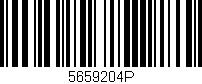 Código de barras (EAN, GTIN, SKU, ISBN): '5659204P'