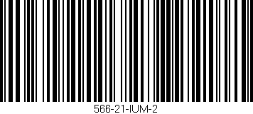 Código de barras (EAN, GTIN, SKU, ISBN): '566-21-IUM-2'