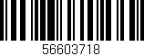 Código de barras (EAN, GTIN, SKU, ISBN): '56603718'