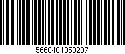 Código de barras (EAN, GTIN, SKU, ISBN): '5660481353207'