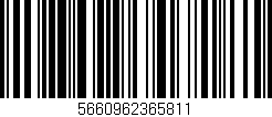 Código de barras (EAN, GTIN, SKU, ISBN): '5660962365811'
