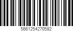 Código de barras (EAN, GTIN, SKU, ISBN): '5661254270592'