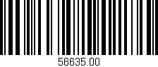 Código de barras (EAN, GTIN, SKU, ISBN): '56635.00'