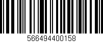 Código de barras (EAN, GTIN, SKU, ISBN): '566494400158'