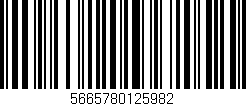 Código de barras (EAN, GTIN, SKU, ISBN): '5665780125982'