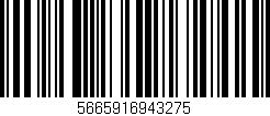 Código de barras (EAN, GTIN, SKU, ISBN): '5665916943275'
