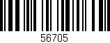 Código de barras (EAN, GTIN, SKU, ISBN): '56705'