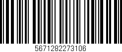 Código de barras (EAN, GTIN, SKU, ISBN): '5671282273106'