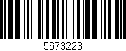Código de barras (EAN, GTIN, SKU, ISBN): '5673223'