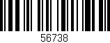 Código de barras (EAN, GTIN, SKU, ISBN): '56738'