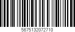 Código de barras (EAN, GTIN, SKU, ISBN): '5675132072710'