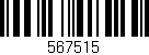 Código de barras (EAN, GTIN, SKU, ISBN): '567515'
