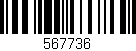 Código de barras (EAN, GTIN, SKU, ISBN): '567736'