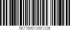 Código de barras (EAN, GTIN, SKU, ISBN): '567780012001226'