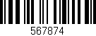 Código de barras (EAN, GTIN, SKU, ISBN): '567874'