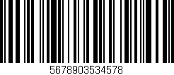 Código de barras (EAN, GTIN, SKU, ISBN): '5678903534578'