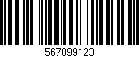 Código de barras (EAN, GTIN, SKU, ISBN): '567899123'