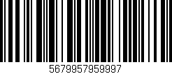 Código de barras (EAN, GTIN, SKU, ISBN): '5679957959997'