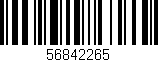 Código de barras (EAN, GTIN, SKU, ISBN): '56842265'