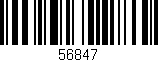 Código de barras (EAN, GTIN, SKU, ISBN): '56847'