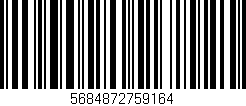 Código de barras (EAN, GTIN, SKU, ISBN): '5684872759164'