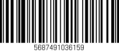 Código de barras (EAN, GTIN, SKU, ISBN): '5687491036159'