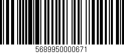 Código de barras (EAN, GTIN, SKU, ISBN): '5689950000671'