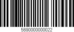 Código de barras (EAN, GTIN, SKU, ISBN): '5690000000022'
