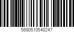 Código de barras (EAN, GTIN, SKU, ISBN): '5690510540247'