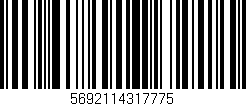 Código de barras (EAN, GTIN, SKU, ISBN): '5692114317775'