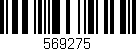 Código de barras (EAN, GTIN, SKU, ISBN): '569275'