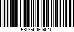 Código de barras (EAN, GTIN, SKU, ISBN): '5695508694810'