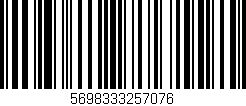 Código de barras (EAN, GTIN, SKU, ISBN): '5698333257076'