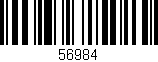 Código de barras (EAN, GTIN, SKU, ISBN): '56984'