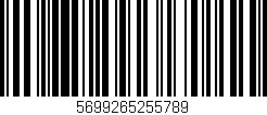 Código de barras (EAN, GTIN, SKU, ISBN): '5699265255789'