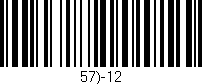 Código de barras (EAN, GTIN, SKU, ISBN): '57)-12'