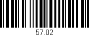 Código de barras (EAN, GTIN, SKU, ISBN): '57.02'
