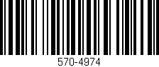Código de barras (EAN, GTIN, SKU, ISBN): '570-4974'