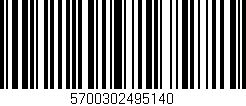 Código de barras (EAN, GTIN, SKU, ISBN): '5700302495140'