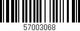 Código de barras (EAN, GTIN, SKU, ISBN): '57003068'