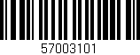 Código de barras (EAN, GTIN, SKU, ISBN): '57003101'
