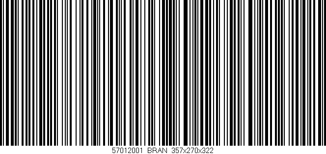 Código de barras (EAN, GTIN, SKU, ISBN): '57012001/BRAN_357x270x322'