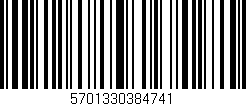 Código de barras (EAN, GTIN, SKU, ISBN): '5701330384741'