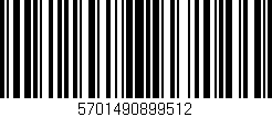 Código de barras (EAN, GTIN, SKU, ISBN): '5701490899512'