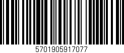 Código de barras (EAN, GTIN, SKU, ISBN): '5701905917077'
