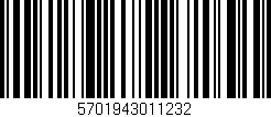 Código de barras (EAN, GTIN, SKU, ISBN): '5701943011232'
