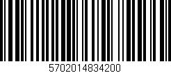 Código de barras (EAN, GTIN, SKU, ISBN): '5702014834200'