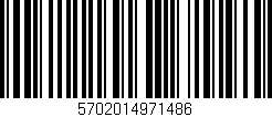 Código de barras (EAN, GTIN, SKU, ISBN): '5702014971486'