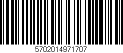 Código de barras (EAN, GTIN, SKU, ISBN): '5702014971707'